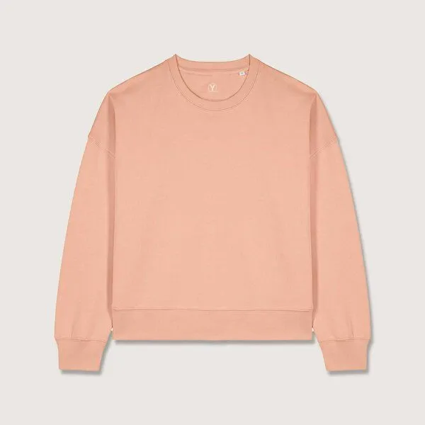 YTWOO YTWOO Modernes Damen-Sweatshirt – weich, nachhaltig & zeitlos, Fraiche peche, – Produktbild 2 von 3