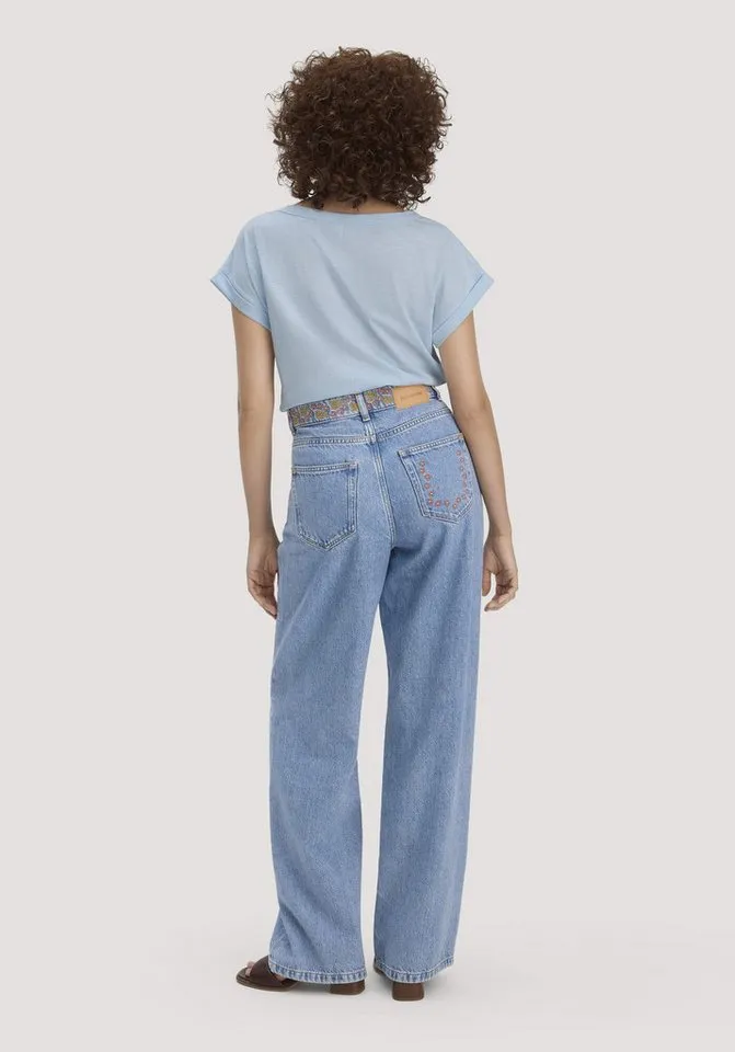 hessnatur hessnatur Bequeme Jeans aus Bio-Baumwolle mit TENCEL™ Lyocell (1-tlg) aus Bio-Baumwolle mit TENCEL™ Lyocell, Blau, – Produktbild 3 von 4