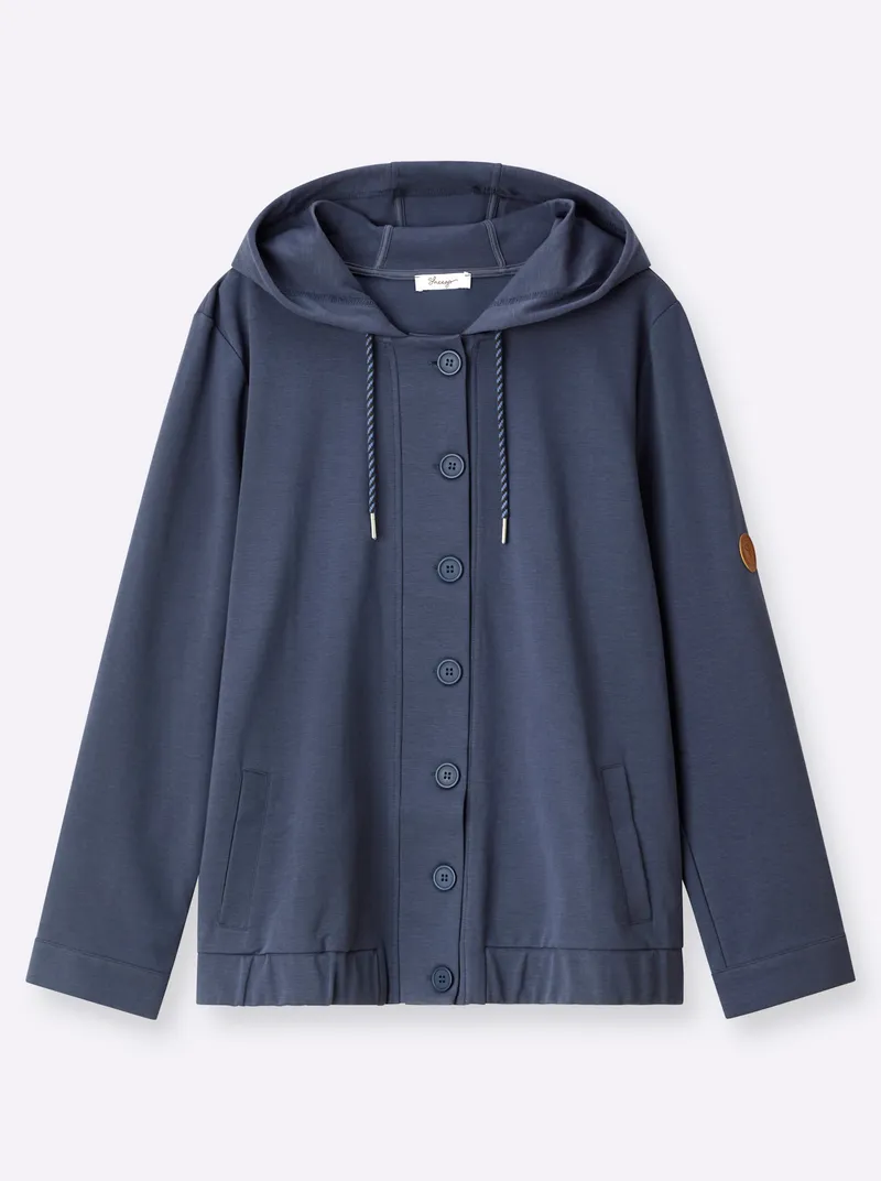 sheego Shirtjacke rauchblau, Rauchblau, – Produktbild 2 von 2