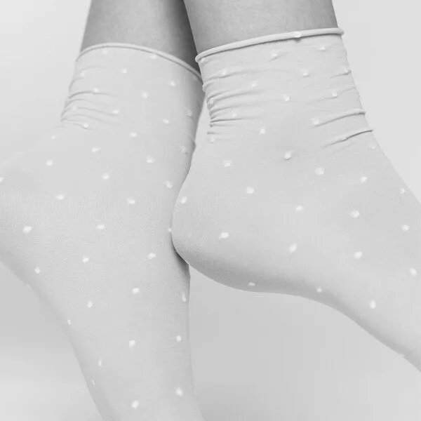 Swedish Stockings Swedish Stockings 2er-Set Söckchen Judith grau-ivory – Produktbild 3 von 4