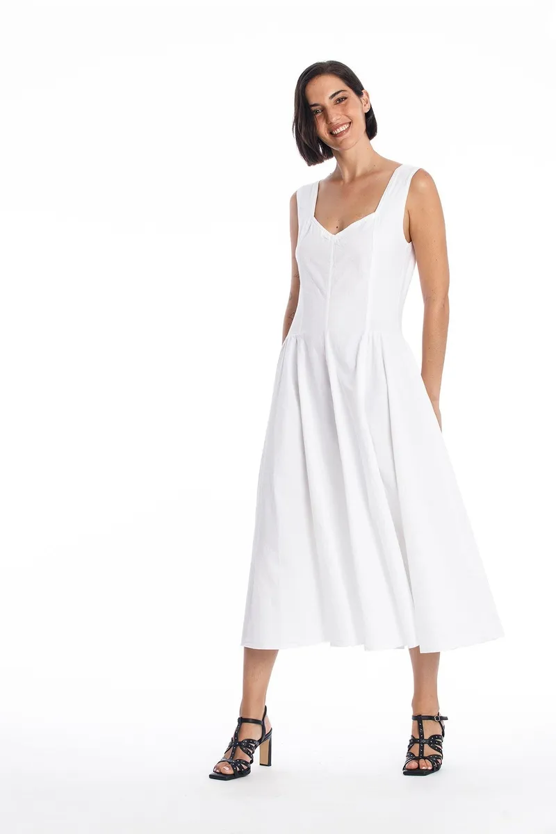 RAVENS VIEW IBIZA RAVENS VIEW IBIZA Damen vegan Kleid Alaska Weiß, Weiß, – Produktbild 1 von 2
