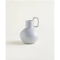 onomao onomao Handgemachte Vase 'Eusébio' aus Steinzeug, Hellblau, – Produktbild 1 von 1