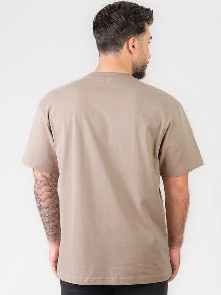 COREBASE COREBASE T-Shirt "BoxFit" aus 100% Bio-Baumwolle, Mocca (mocca), – Produktbild 3 von 3