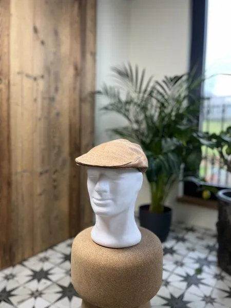 Kork-Deko Kork-Deko Schiebermütze aus Korkstoff - beige oder braun - Kork Mütze, Korkhut, Beige, – Produktbild 4 von 4