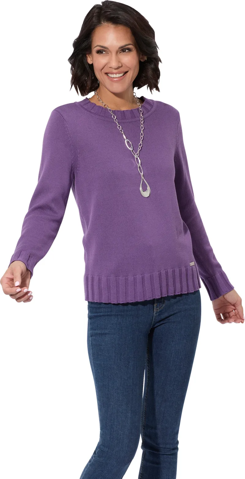 Witt Langarm-Pullover lila, Lila, – Produktbild 2 von 2