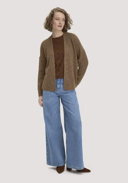 hessnatur hessnatur Strick Jacke Oversize aus reinem Alpaka, Naturcamelbraun, – Produktbild 2 von 4