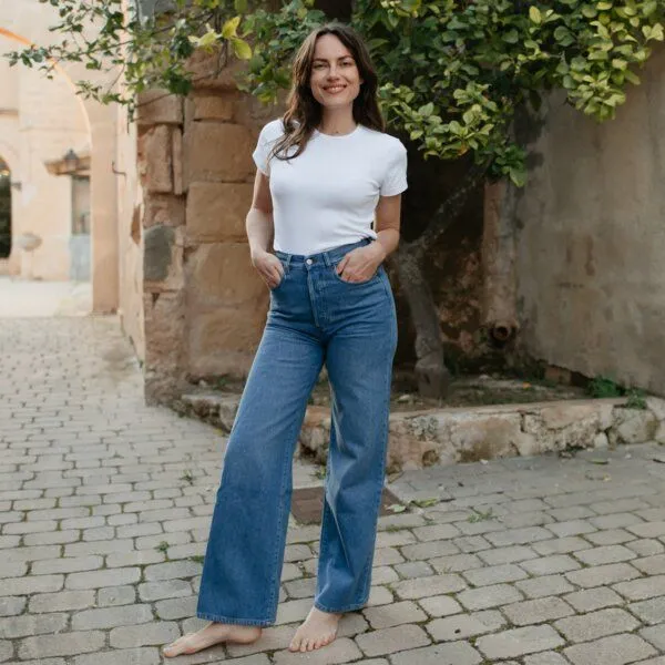 NORDLICHT NORDLICHT Jeans Hose Dilja aus Bio-Baumwolle, Blau, – Produktbild 4 von 4