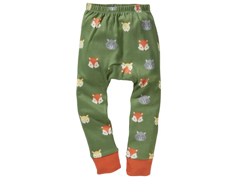 HANS NATUR Kinder Unterhose lang Bio-Baumwolle Waldtiere Gr. 86/92, Mehrfarbig, – Produktbild 1 von 2
