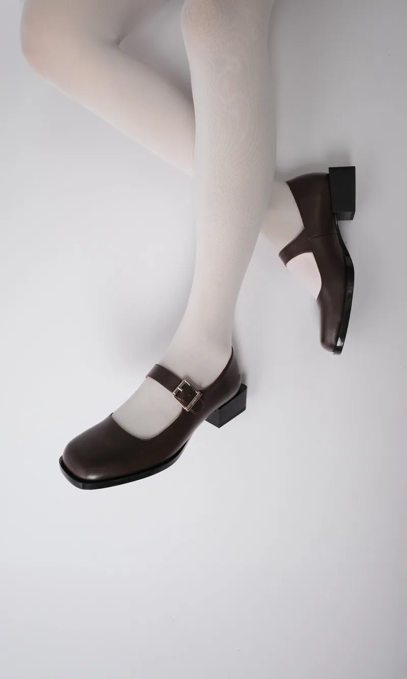 Prev Prev Damen vegan Loafer Jane Cherry Brownie, Dunkelbraun, – Produktbild 2 von 2
