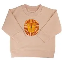 MelaDi Meladi Kinder Baby - Sweater aus Biobaumwolle - Löwe auf Creme Latte, Mokka, – Produktbild 1 von 1