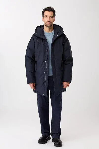 LangerChen LangerChen Parka aus Eco Daune mit Kapuze, Navy (blau), – Produktbild 2 von 4