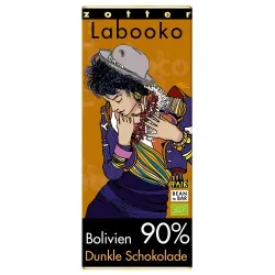 Zotter Bitterschokolade mit 90% Kakao aus Bolivien – Produktbild 1 von 1