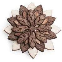 BeWooden BeWooden Brosche aus Holz - "Illa" | Mode Schmuck – Produktbild 1 von 1