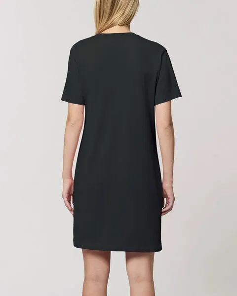 Human Family Human Family Kurzärmeliges Bio Damen T-Shirt-Kleid "Streetlove", Schwarz, – Produktbild 2 von 3