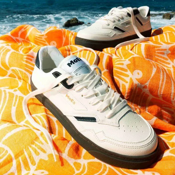 MoEa MoEa Sneakers GEN9 - Corn White & Black Grained, Black, – Produktbild 5 von 5
