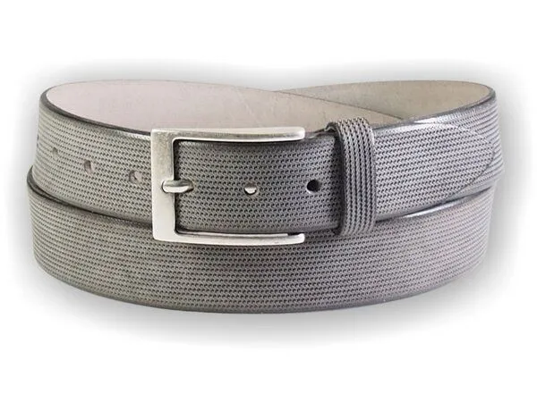 Greenbelts Greenbelts Herren Ledergürtel FABRICE, Grau, – Produktbild 3 von 5
