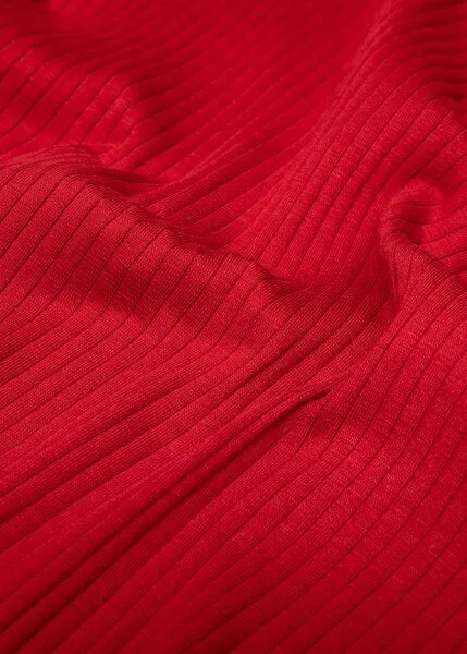 blutsgeschwister Blutsgeschwister Longsleeve aus Biobaumwolle - Female Power, Scarlet dahlia red (rot), – Produktbild 1 von 3