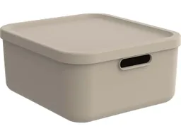 rotho rotho Aufbewahrungsbox 'ALBULA LIGHT' aus Recyclingkunststoff, 20 l, cappuccino – Produktbild 1 von 1