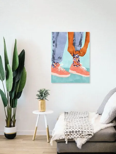 Photocircle Photocircle Poster / Leinwandbild - Pull Up Those Pretty Socks! – Produktbild 4 von 4