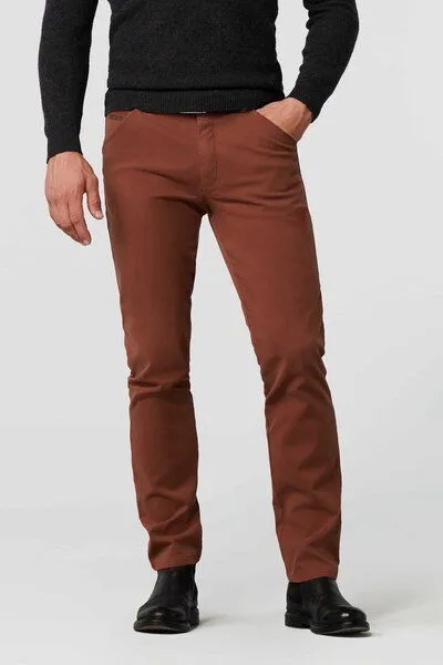 Meyer MEYER Flammé Double-Dyed Baumwoll-Chino, Rot (kupfer), – Produktbild 6 von 6