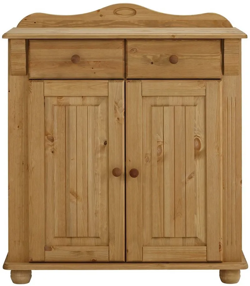 OTTO home Kombikommode Adele, aus massiver Kiefer, 92cm breit, Beige, – Produktbild 4 von 5