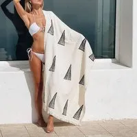 MARAÏS ATHENS MARAÏS ATHENS Peshtamal-Tuch aus Bio-Baumwolle, 100 x 180 cm – Produktbild 1 von 1