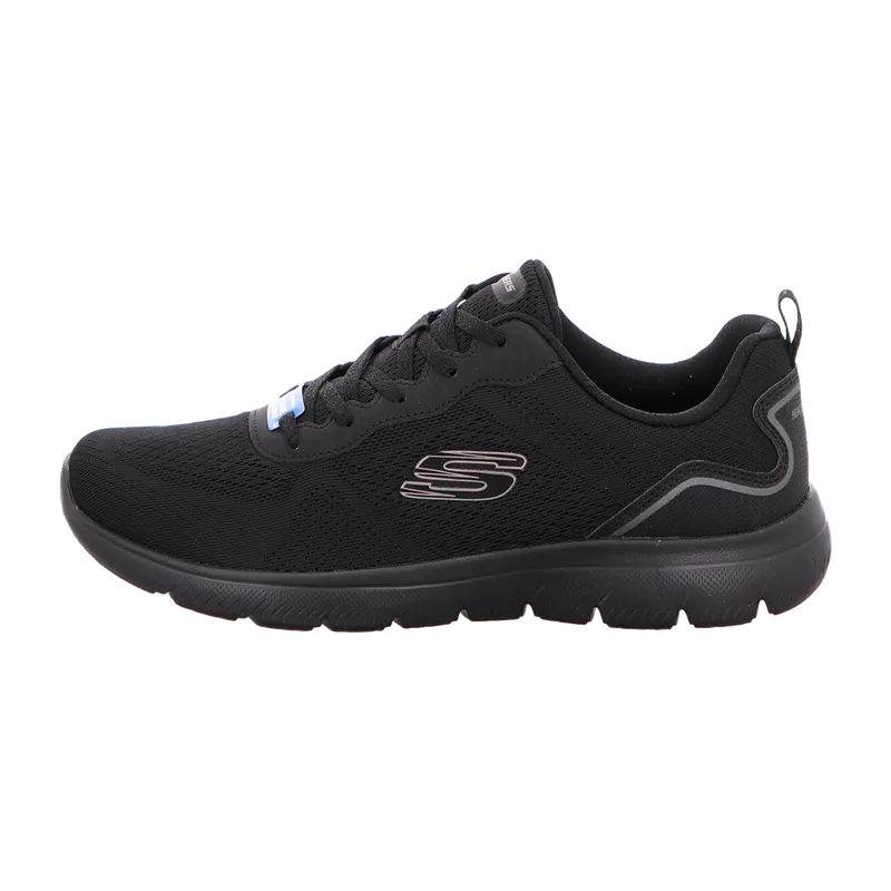 Skechers Skechers Sneaker Low Top für Herren, schwarz, Größe 43 EU, Schwarz, – Produktbild 2 von 7