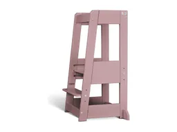 tiSsi® Lernturm Felix mitwachsend, Buche massiv 40 x 91 x 45 cm, oriental rose – Produktbild 1 von 1