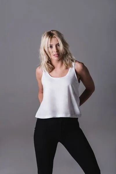 Mantis Mantis Damen Top Ärmellos Shirt lässig cooles Shirt, Weiß, – Produktbild 2 von 3