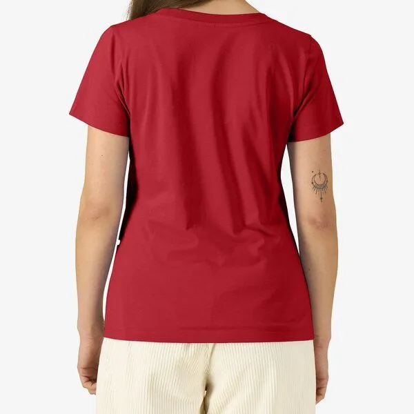 YTWOO YTWOO Mid-Light Damen T-Shirt Slim Fit, Rot, – Produktbild 4 von 4