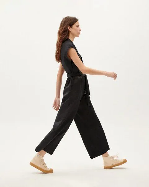 thinking mu thinking mu Jumpsuit- Malawi - Bio-Baumwolle, Schwarz (black), – Produktbild 3 von 3
