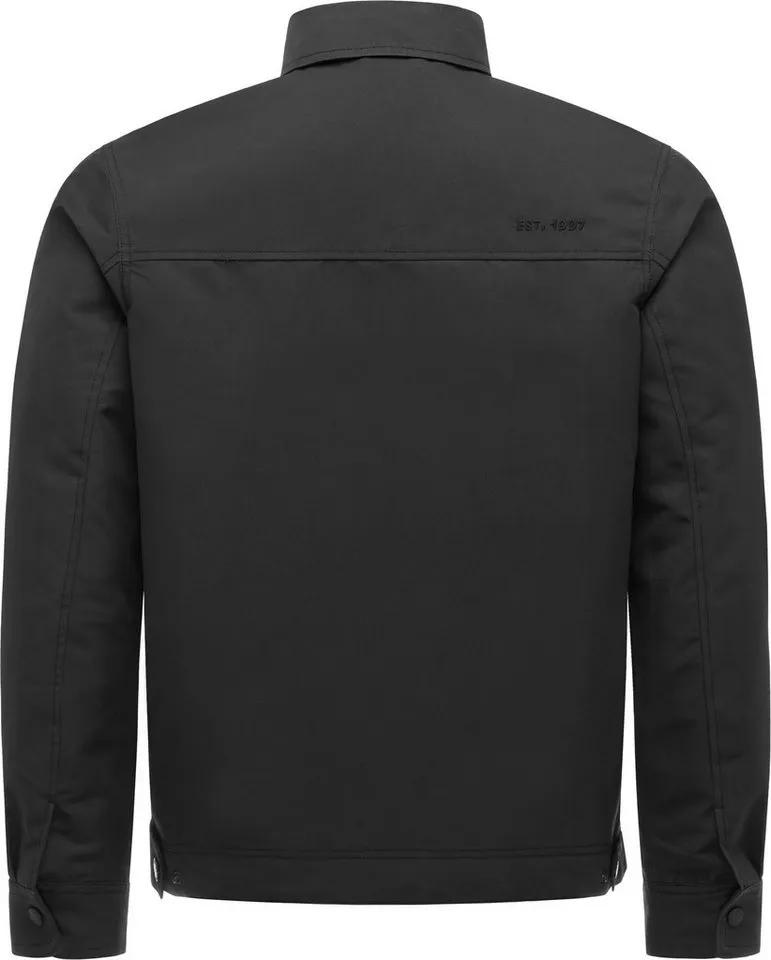 ragwear ragwear Hemdjacke Dyphner YOUMODO Wasserabweisende Übergangsjacke mit Hemdkragen, Schwarz, – Produktbild 4 von 5