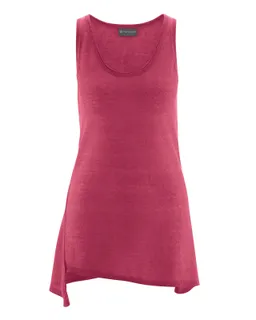 HempAge Hempage Damen vegan Top Asymmetrisch Sangria Rot – Produktbild 1 von 1