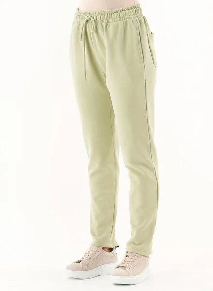 ORGANICATION ORGANICATION ESSENTIALS-PUREEN- Soft Touch Sweathose aus Bio-Baumwolle, Grün(sage green), – Produktbild 3 von 3