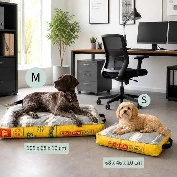 GOOPSI GOOPSI Hundebett mit BIO-Dinkelfüllung, Lemon, – Produktbild 7 von 7