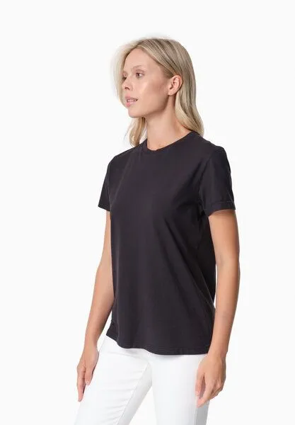 ORGANICATION ORGANICATION TENNUR | Basic T-Shirt aus Bio-Baumwolle, Black, – Produktbild 3 von 3