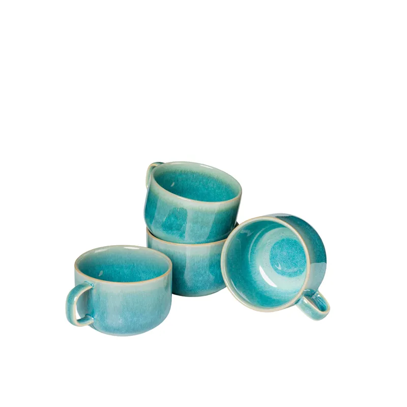 Gipfelstück Gipfelstück Tiefer See Kaffeeobertassen-Set, Steinzeug, Blue, – Produktbild 2 von 4