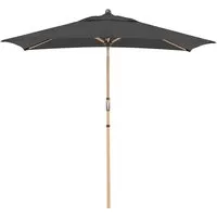 Doppler doppler Sonnenschirm "Alu Wood Ultra" 210 x 140 cm, Esche hell, HV, anthrazit – Produktbild 1 von 1