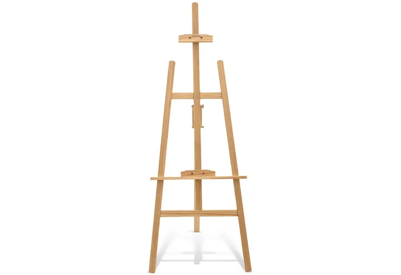 Artina Staffelei Tessin Feldstaffelei, 150cm, Natur, Malstaffelei, höhenverstellbar, Kiefernholz, stabile Dreibein-Konstruktion, Beige, – Produktbild 1 von 5