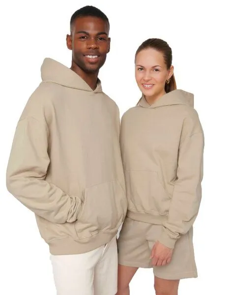 YTWOO YTWOO Oversized Unisex Hoodie mit Kängurutasche, Dry, nachhaltig, Bio-Baumwolle, Blau, – Produktbild 2 von 4