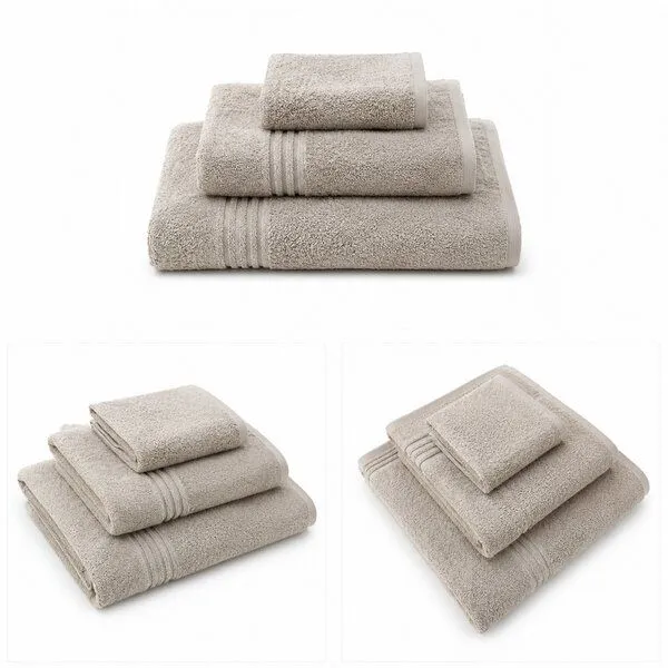 Bruno Barella Bruno Barella Handtücher aus Bio-Baumwolle – 30x50, 50x100 & 70x140 cm – einzeln oder als Set erhältlich, Natur beige, – Produktbild 2 von 2