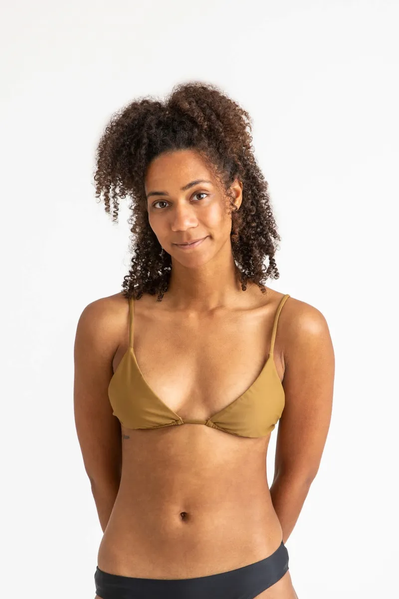 MATONA MATONA Damen vegan Triangle Bikini Top Moss, Hellbraun, – Produktbild 2 von 2