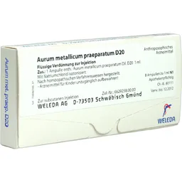Weleda WELEDA AURUM METALLICUM PRAEPARATUM D 20 Ampullen 8 St Ampullen – Produktbild 1 von 1