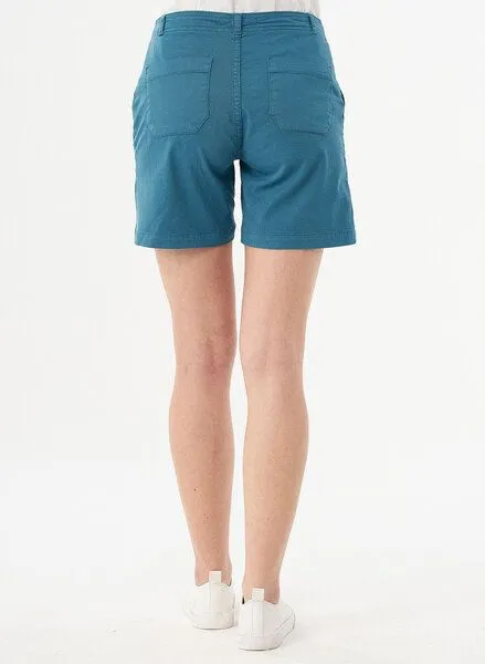 ORGANICATION ORGANICATION Shorts aus Bio-Baumwolle, Petrol blue, – Produktbild 3 von 3