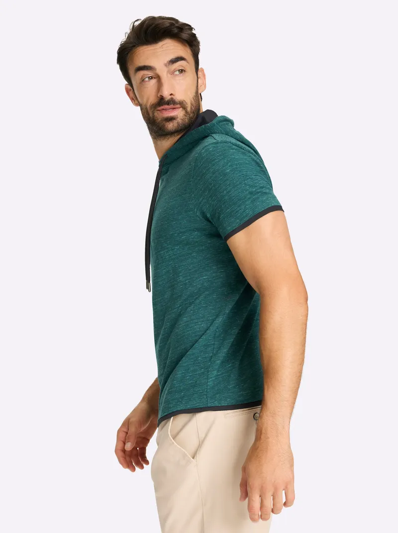 Catamaran Kapuzenshirt, Petrol-mint-meliert, – Produktbild 2 von 3