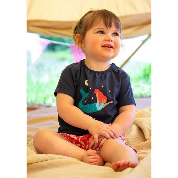Frugi Frugi Schlafanzug Meerjungfrau Fearne – glow-in-the-dark, Blau-rot (meerjungfrau), – Produktbild 2 von 2