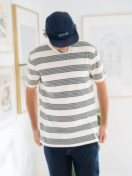 FUXBAU FUXBAU FF Männer Streifenshirt - creme navy, Blue, – Produktbild 4 von 4