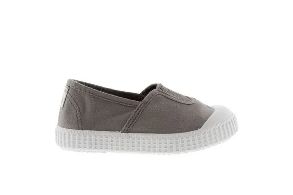 Victoria Victoria vegane Kinder-Schlüpfsneaker – Camping de Lona, Gris (grau), – Produktbild 3 von 4