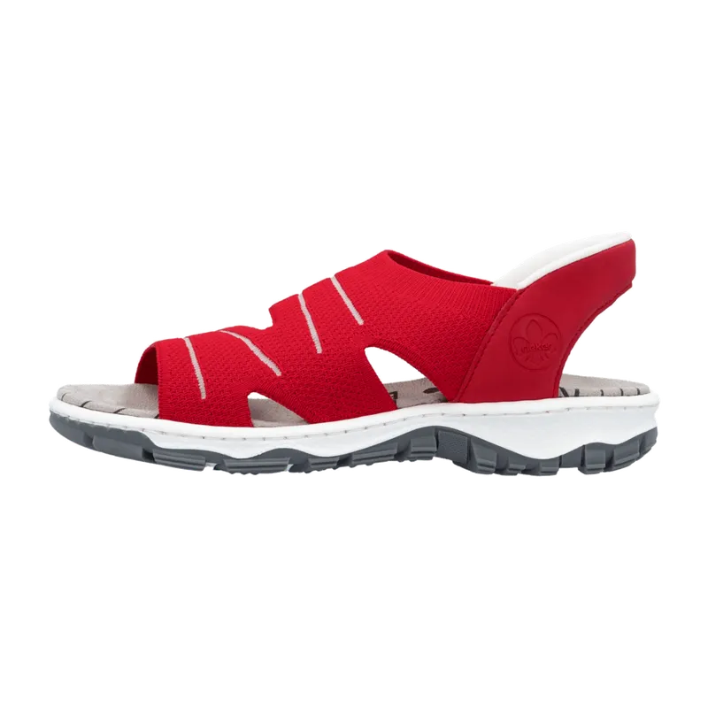 Rieker Rieker FSK Damen Sandalen für Damen, rot, Größe 42 EU, Rot, – Produktbild 5 von 6
