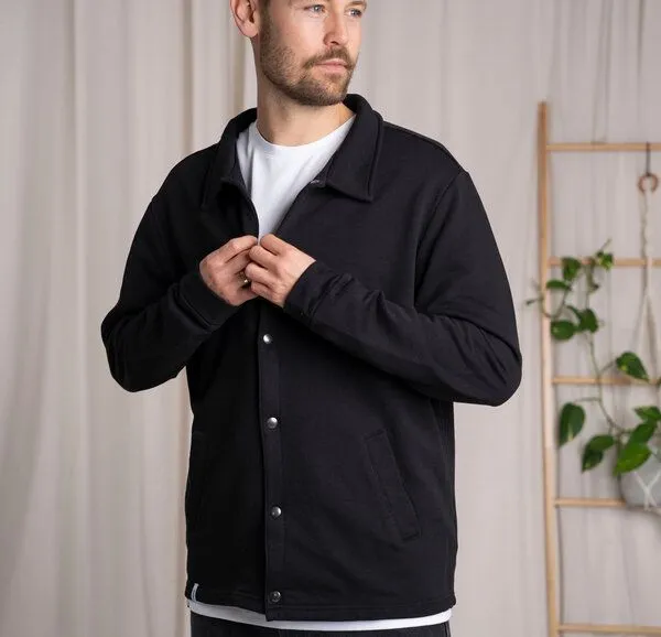 Vresh Clothing Vresh Clothing Ralv - Sweatjacke aus Biobaumwolle, Schwarz, – Produktbild 3 von 4